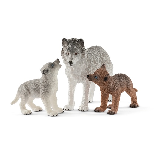 [SCH_42472] Maman Loup Avec Louveteaux (Wild Life Schleich)