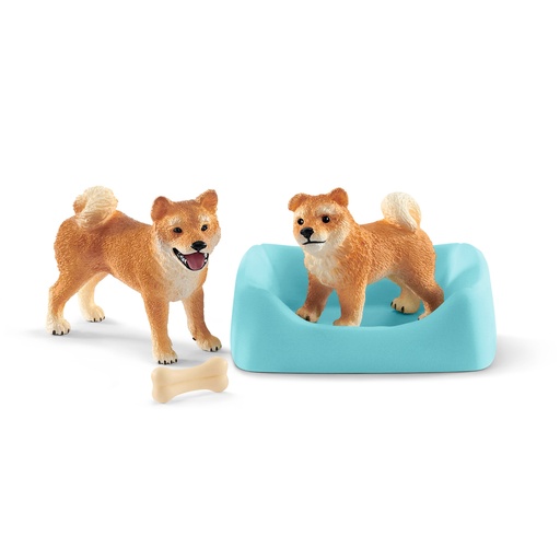 [SCH_42479] Mere Et Chiot Shiba Inu (Farm World Schleich)