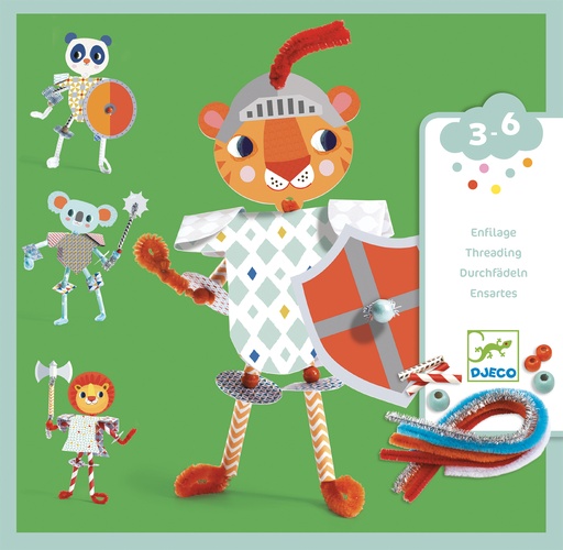 [DJE_DJ08977] Découpage et enfilage des petits Mes chevaliers à moi Djeco