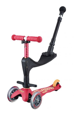 [ODI_MMD056] Trotinette Mini micro Deluxe 3in1 Ruby Red Push Bar