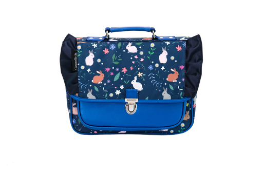 [CAR_CARTMINI026] Mini cartable lapin bleu (Caramel & Cie)