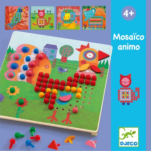 [DJE_DJ08137] Jeux éducatifs Mosaïco animaux Djeco