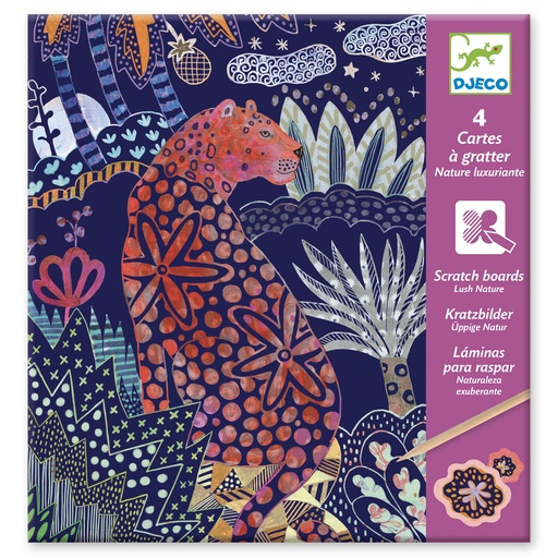 [DJE_DJ09728] Cartes à gratter  Nature luxuriante Djeco