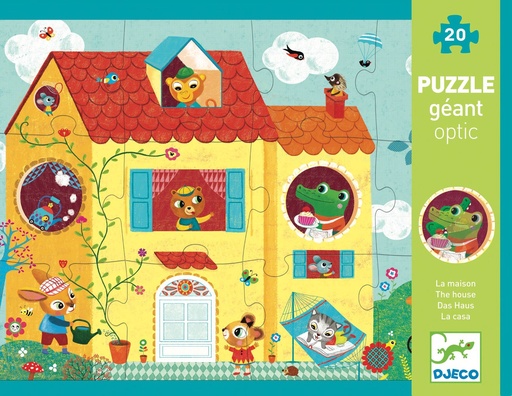 [DJE_DJ07010] Optic puzzle - La maison  (Puzzles Géants  Djeco)