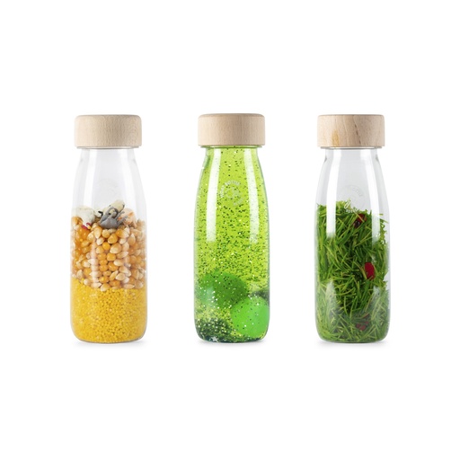 [ALI_PBLIFE] Pack de 3 bouteilles sensorielles : Float Vert, Spy Ferme et Sound Coccinelles Petit Boum