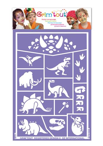 [MAC_GT41933] Pochoir à maquillage Dinosaures Grim'tout
