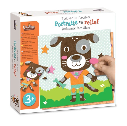[CRE_CL146] Portrait relief les animaux familiers Crealign