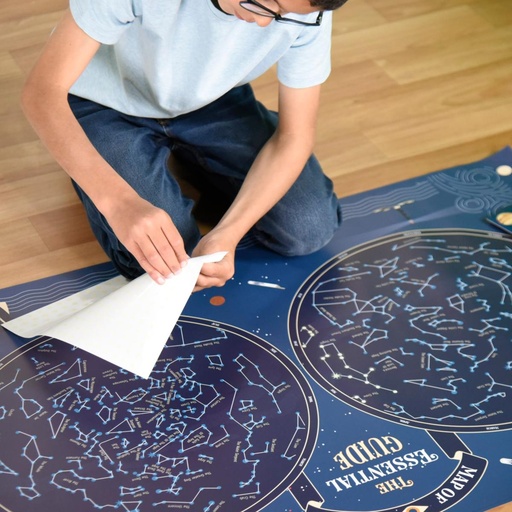 [PIK_DIS004] Poster d'autocollants Carte du ciel Poppik