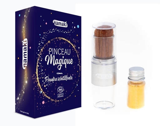 [CHO_NA110049] Poudre scintillante dorée et pinceau Namaki