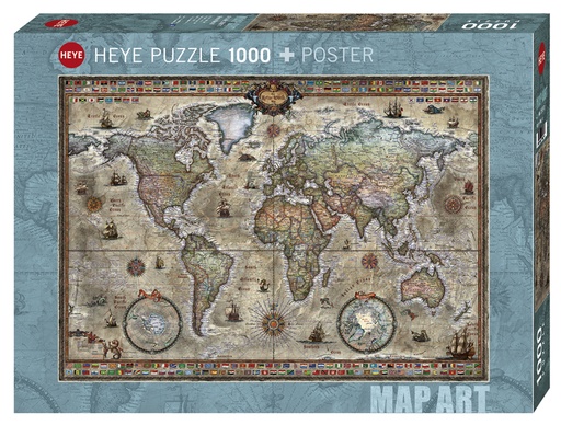 [MER_58413] Puzzle 1000p Retro World (Heye)