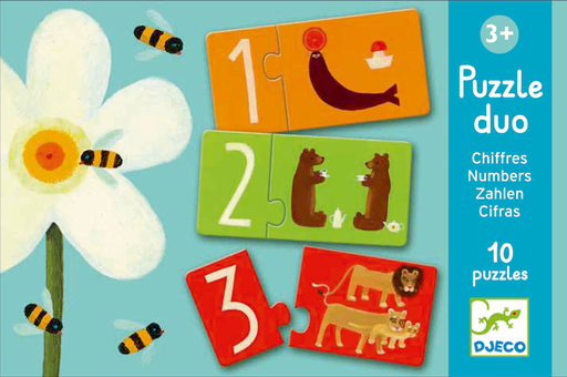 [DJE_DJ08151] Puzzles duo-trio Puzzle duo Chiffres Djeco