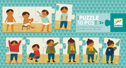 [DJE_DJ08178] Puzzles duo-trio Puzzle Je m'habille Djeco