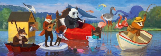 [DJE_DJ07617] Puzzles Gallery Summer Lake - 350 pcs - FSC MIX Djeco