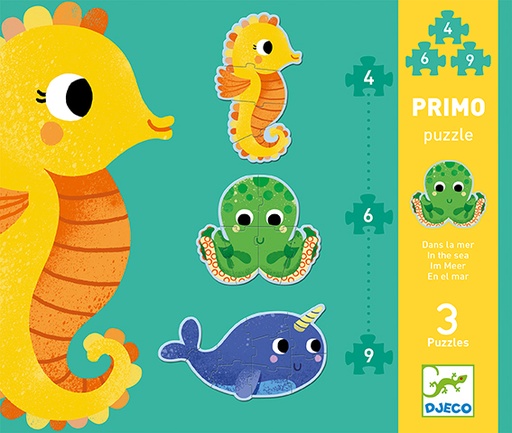 [DJE_DJ07144] Puzzles évolutifs Puzzles Primo - Dans la mer Djeco