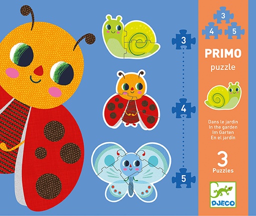 [DJE_DJ07141] Puzzles évolutifs Puzzles Primo - Dans le jardin Djeco