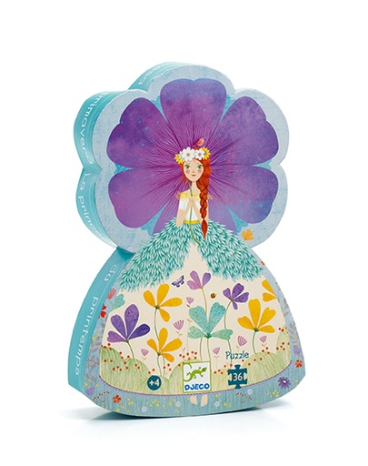 [DJE_DJ07238] Puzzles silhouettes La princesse du printemps - 36 pcs Djeco