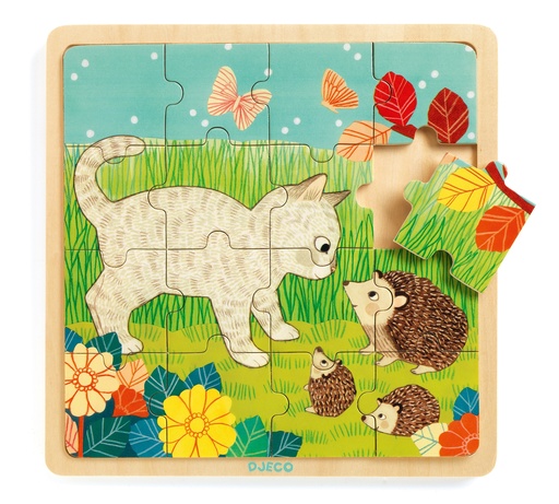 [DJE_DJ01813] Puzzlo Garden (Puzzles Éducatif Bois Djeco)