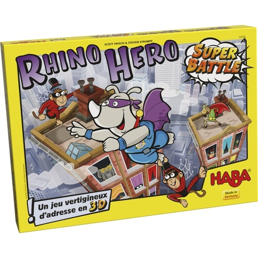 [HAB_1302808005] Rhino Hero - Super Battle,  Jeu Haba 