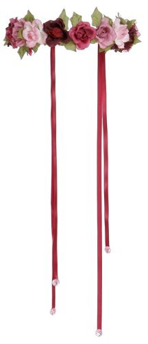 [GRP_C11320] Couronne de rose rose/bordeau Great Pretenders