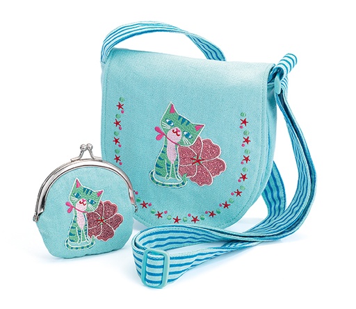 [DJE_DJ06679] Coquetteries Sac et porte monnaie Chaton Djeco