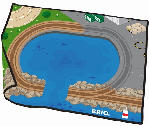 [BRI_33601000] Tapis de Jeu Réversible : Recto Port - Verso Métro Brio