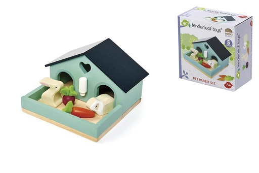 [DAM_4608163] Tender leaf Meubles de poupées : Set animal familier Lapin
