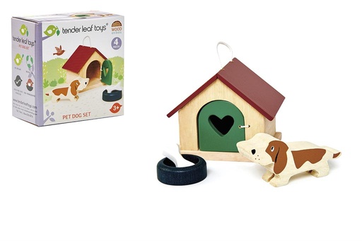 [DAM_4608162] Tender leaf Meubles de poupées : Set animal familier chien