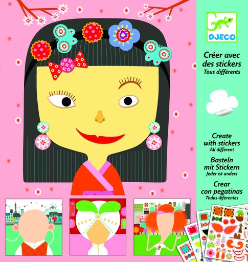 [DJE_DJ08934] Stickers des petits Tous différents Djeco