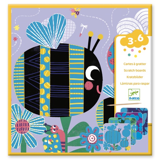 [DJE_DJ09092] Cartes à gratter des petits Toutes petites bêtes Djeco
