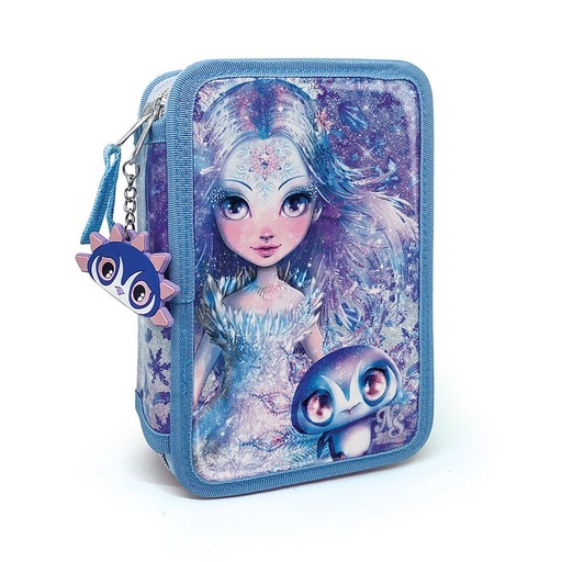 [JPM_12505] Trousse de crayon à 3 volets bleue Nebulous star