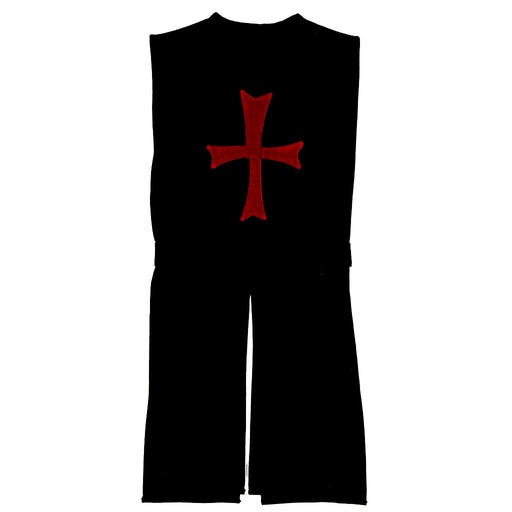 [VAH_303] Tunique, noire / croix rouge VAH