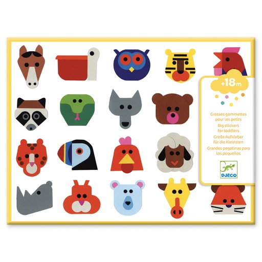 [DJE_DJ09089] Tête à tête (Stickers des petits Djeco)