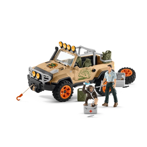 [SCH_42410] Vehicule Tout-Terrain Avec Treuil  (Wild Life Schleich)