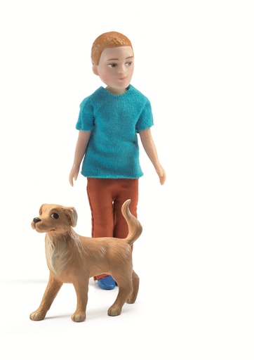 [DJE_DJ07807] Maisons de poupées Xavier et son chien Djeco