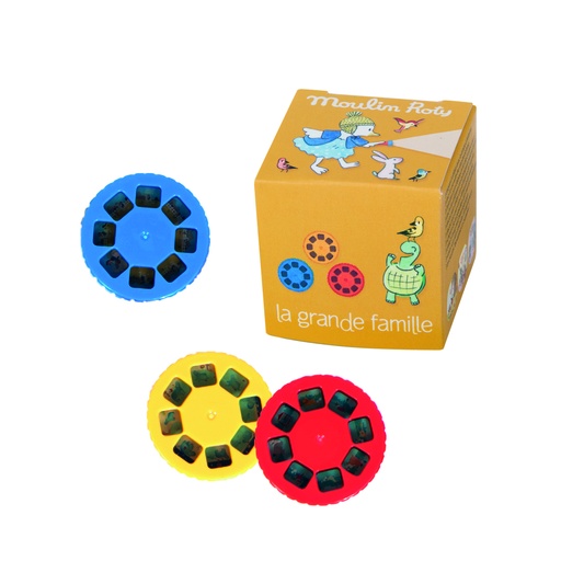 [MOU_632368] boite de disques pour lampe à histoires La grande famille
