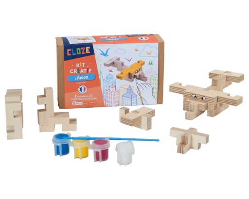 [CLZ_JBKAVMBL] Jeu de construction créatif avion Cloze
