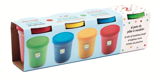 [DJE_DJ09756] Pâte à modeler 4 pots de pâte à modeler Djeco
