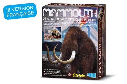 [DAM_5663236] 4M Kidzlabs: DETERRE-TON-DINOSAURE (Mammouth) / EMBALLAGE  F R A N C A I S, sque