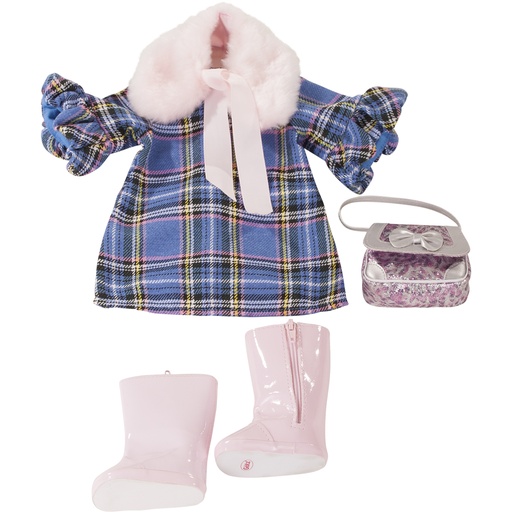 [GOT_3403244] Ensemble blue check, 36 cm Götz
