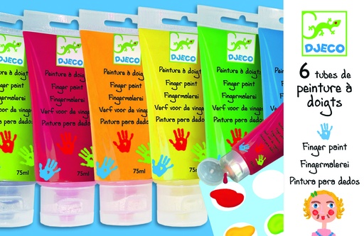 [DJE_DJ08860] Les couleurs des petits 6 tubes de peinture à doigts Djeco