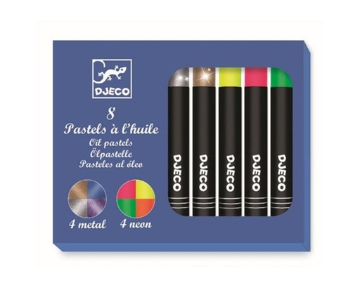 [DJE_DJ09749] 8 pastels à l'huile - pop (Les Couleurs Djeco)