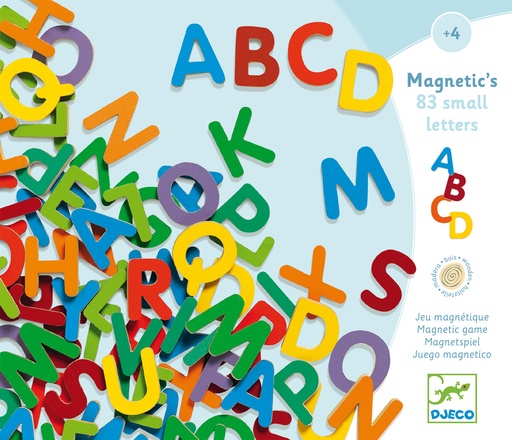 [DJE_DJ03101] Magnétiques bois 83 small letters Djeco