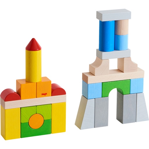 [HAB_1305163001] Blocs de construction - Boîte de base, multicolore (28 pièces)