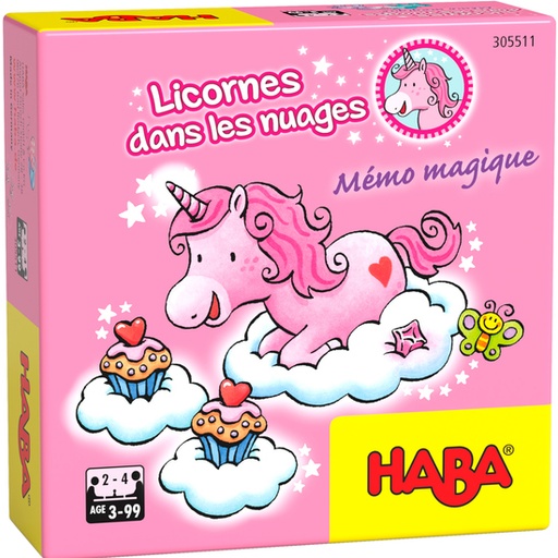 [HAB_1305510002] Super Mini Jeu - Licornes dans les nuages - Mémo magique