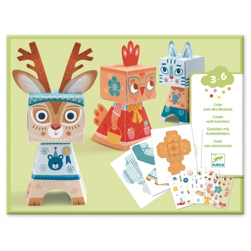 [DJE_DJ09041] Stickers des petits Animaux décalqués Djeco