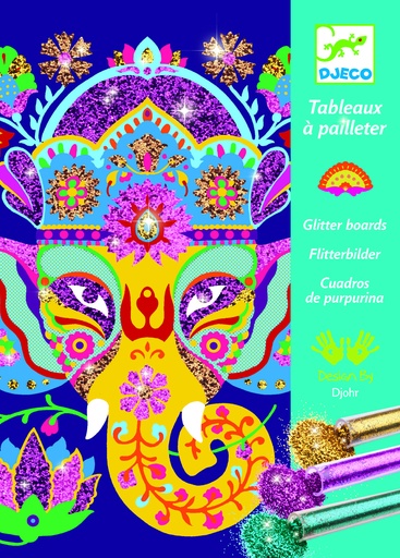 [DJE_DJ09502] Tableaux à pailleter Animaux à paillettes Djeco