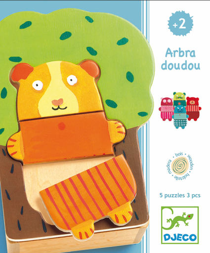[DJE_DJ01681] Puzzles bois Arbra doudou Djeco