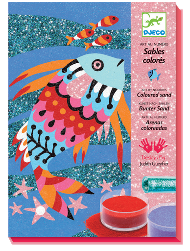 [DJE_DJ08661] Sables colorés Arcs-en-ciel de poissons  Djeco