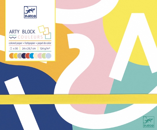 [DJE_DJ08788] Les couleurs des grands Arty block - Papier coloré Djeco