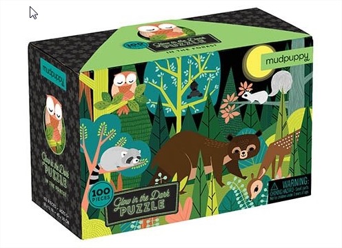 [BER_355402] Glow in the dark puzzle - Forêt 100 pcs